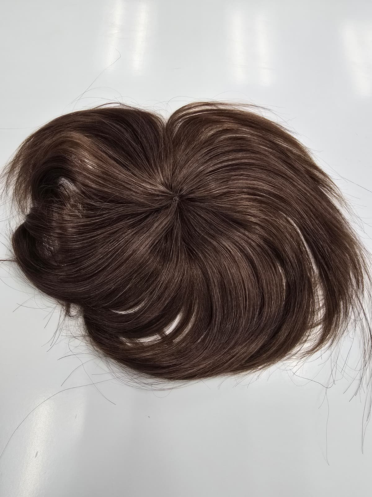 8" 2x2 Clip-In Hair Topper - Color #4 Brown