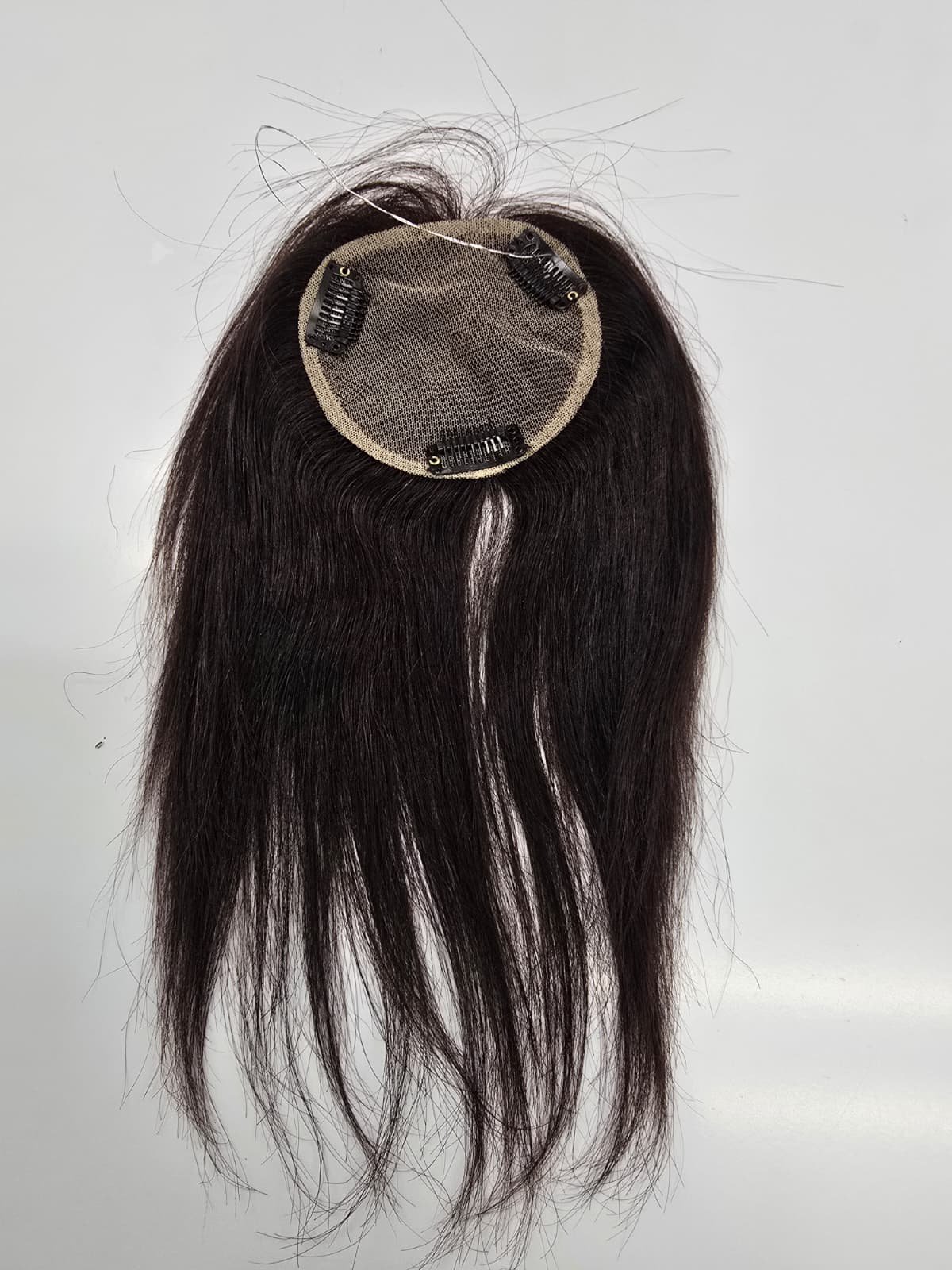 10" 2x2 Clip-In Hair Topper - Natural Color - Image 2