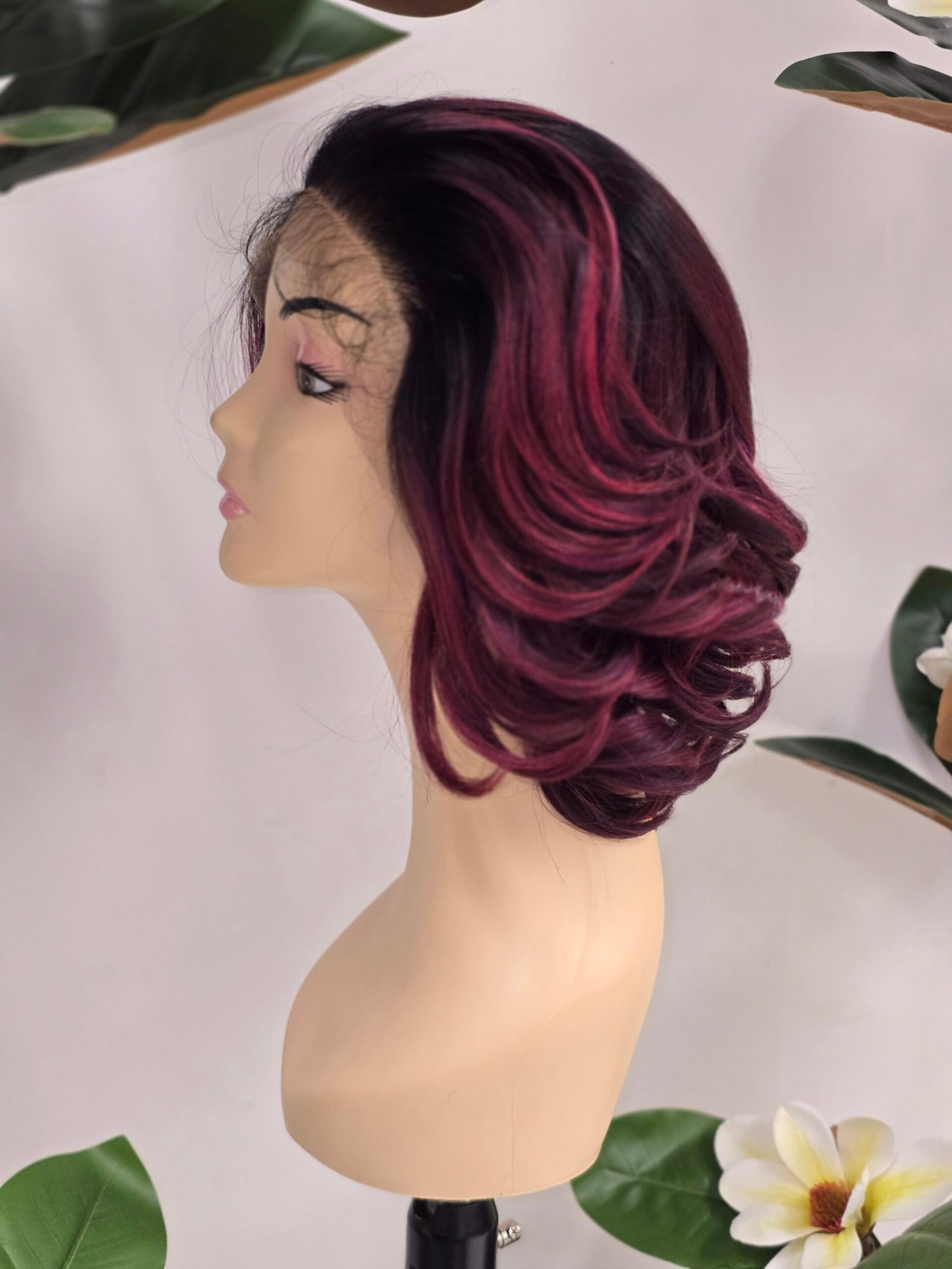 Nata-241. # Tt1b/pu/bu Glueless 13x7 Hand Tied HD Lace Front - Image 2