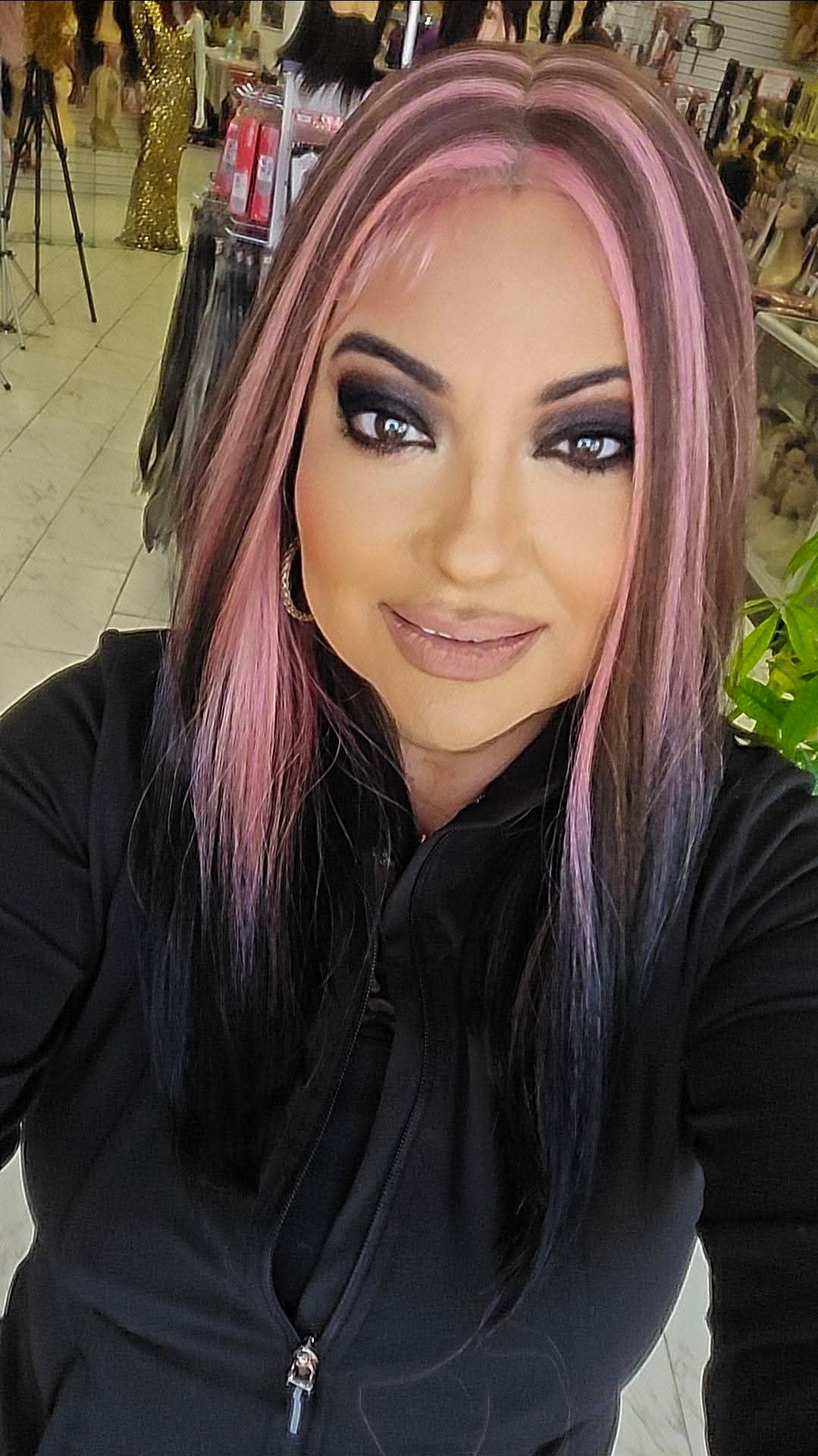 Brie-62. # LPTT1B/33/P/V Glueless HD 13x7 Full Hand-Tied Lace Frontal Wig - Image 2