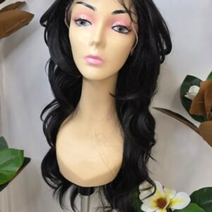 Maca-304 # 1b  Lace Front Wig 4.5"Deep Lace Part
